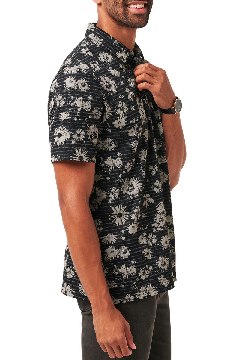 TravisMathew Shaded Grove Floral Piqué Polo, Alternate, color,