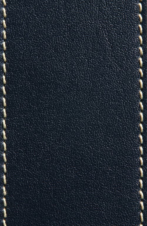 Max Mara Loop Leather Belt In Ultramarine