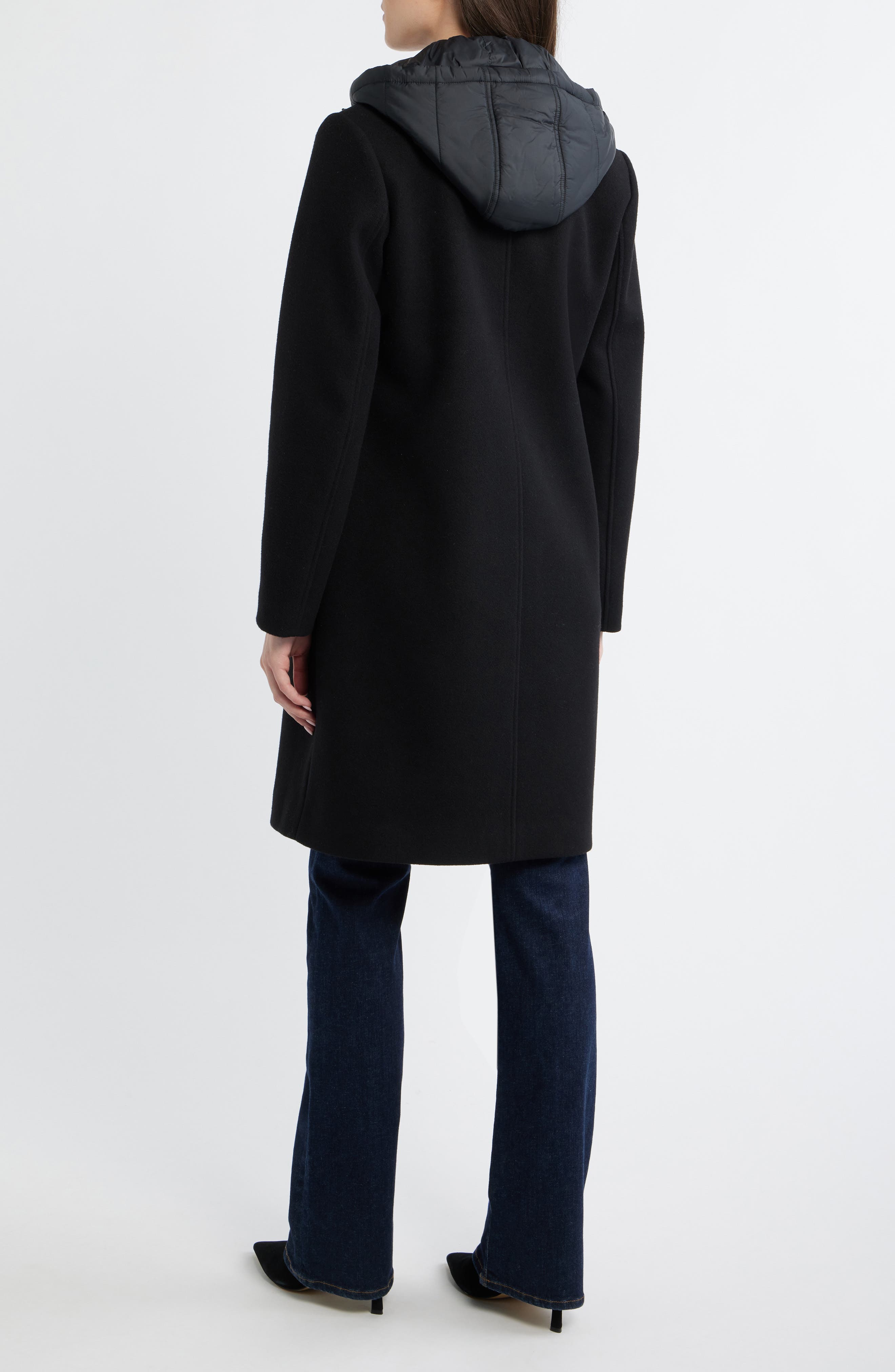 Женские куртки Lucky Brand Walker Coat with Hooded Bib Inset — фото 3