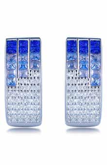 SUZY LEVIAN Cubic Zirconia Huggie Hoop Earrings