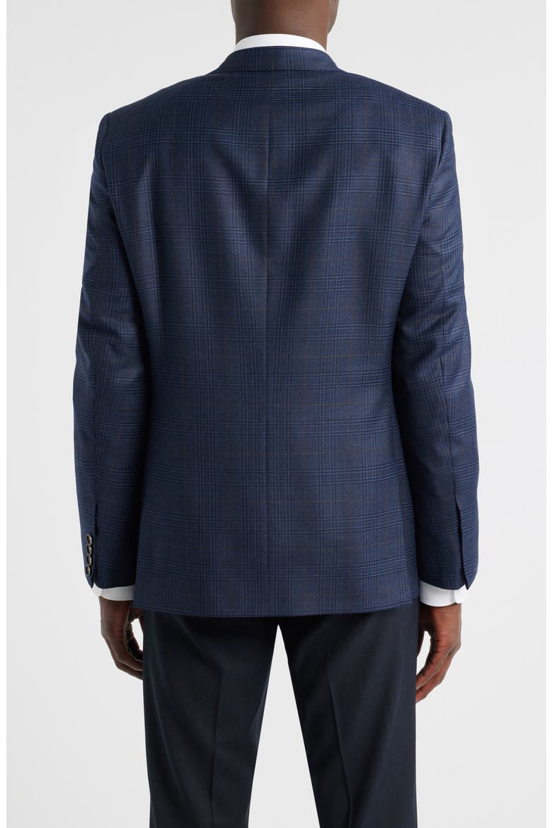 Regular Fit Milano Plaid Wool Sport Coat, Alternate, color, BLUE