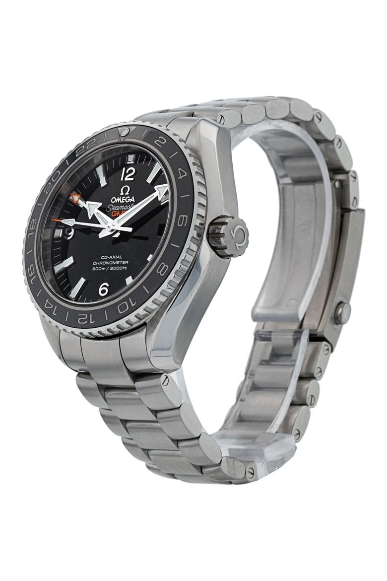 Omega Preowned 2020 Planet Ocean Bracelet Watch, 44mm, Alternate, color, BLACK