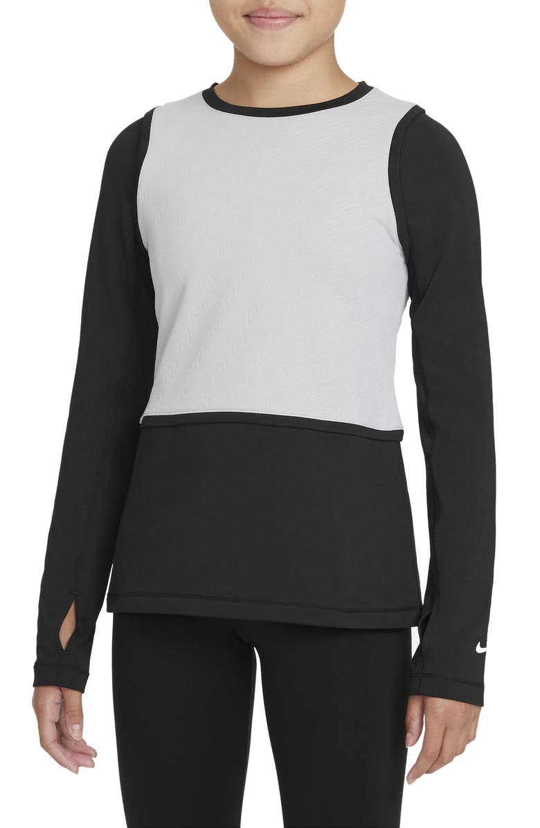 Nike Kids' Pro Warm Dri-FIT Shirt, Main, color,