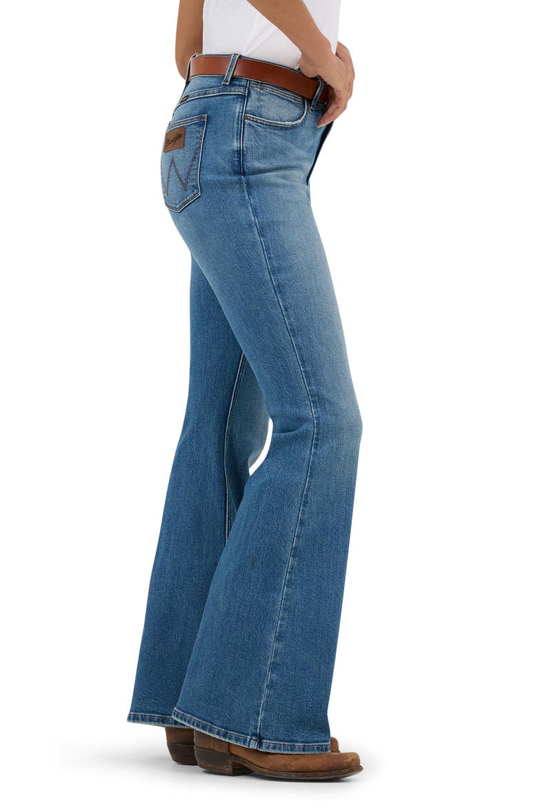 High Waist Flare Jeans, Alternate, color, SIERRA