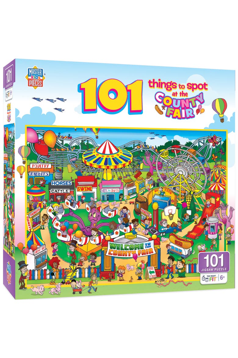 101 Things to Spot Fair 100 Piece Puzzle, Main, color, Multicolor