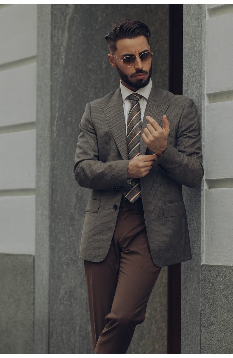 Elizabetta Velletri - Extra Long Silk Jacquard Tie for Men, Alternate, color, 