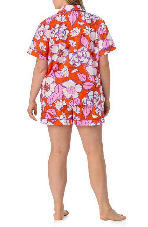 Bedhead Pajamas Print Stretch Organic Cotton Jersey Short Pajamas In Gardenia