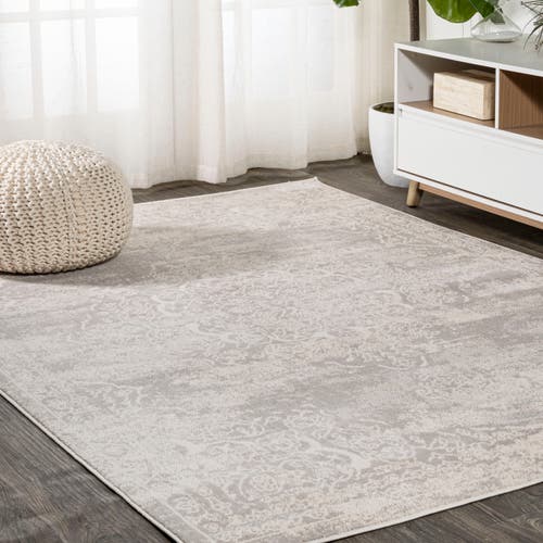 Jonathan Y Alhambra Ornate Medallion Modern Area Rug In Ivory