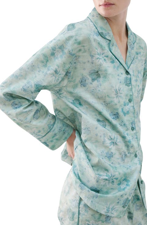Relaxed Fit Cotton Pajama Top