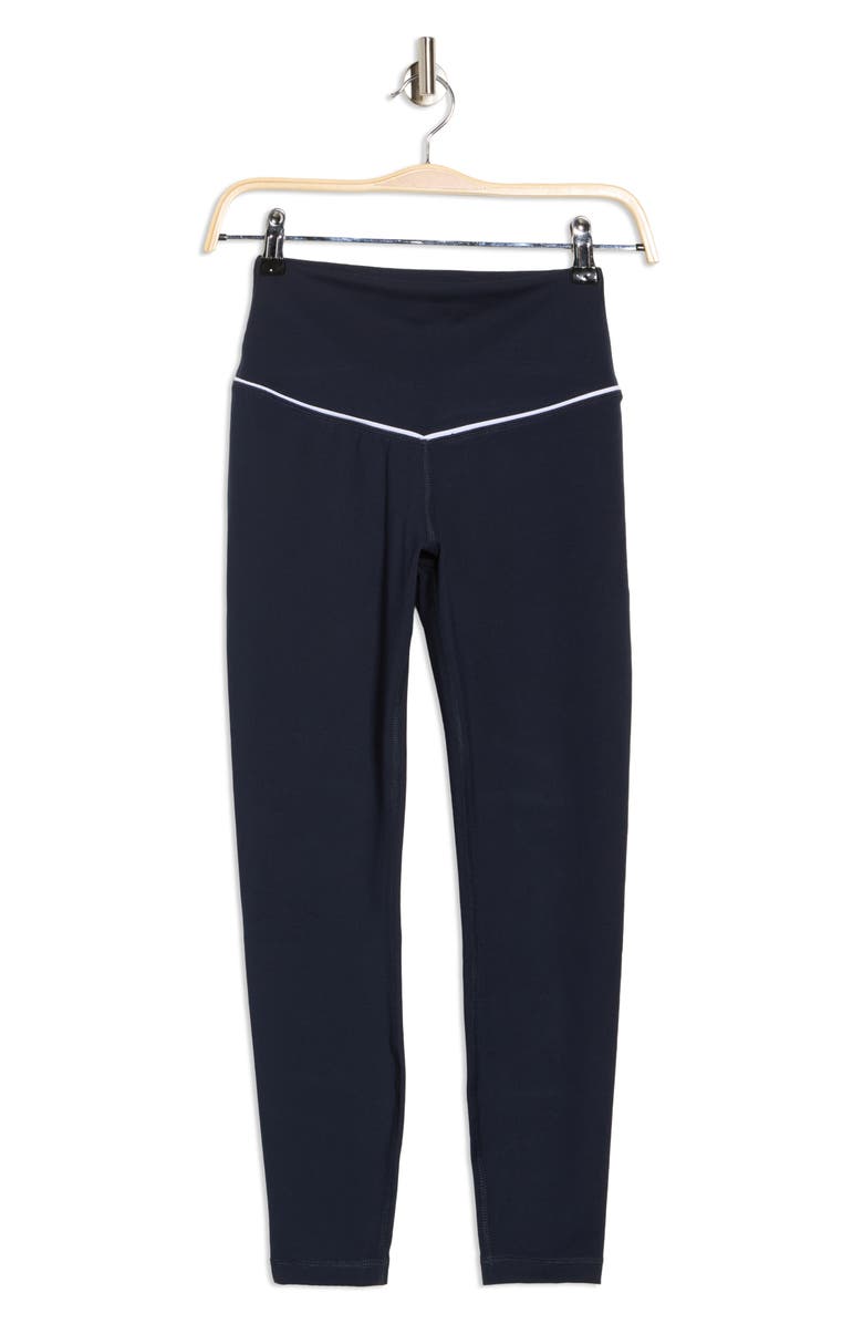 90 DEGREE BY REFLEX Interlock Leggings, Alternate, color, True Navy/ White