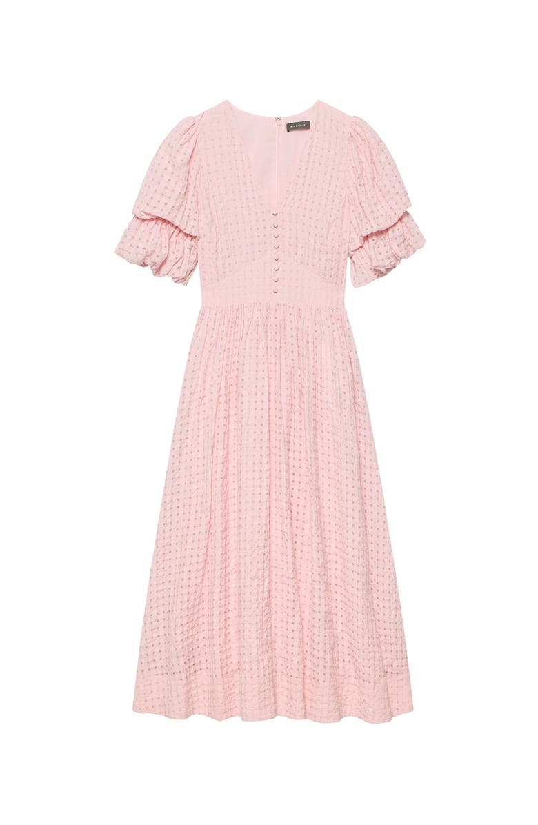 MINT VELVET Checked Midi Dress, Alternate, color, Pink