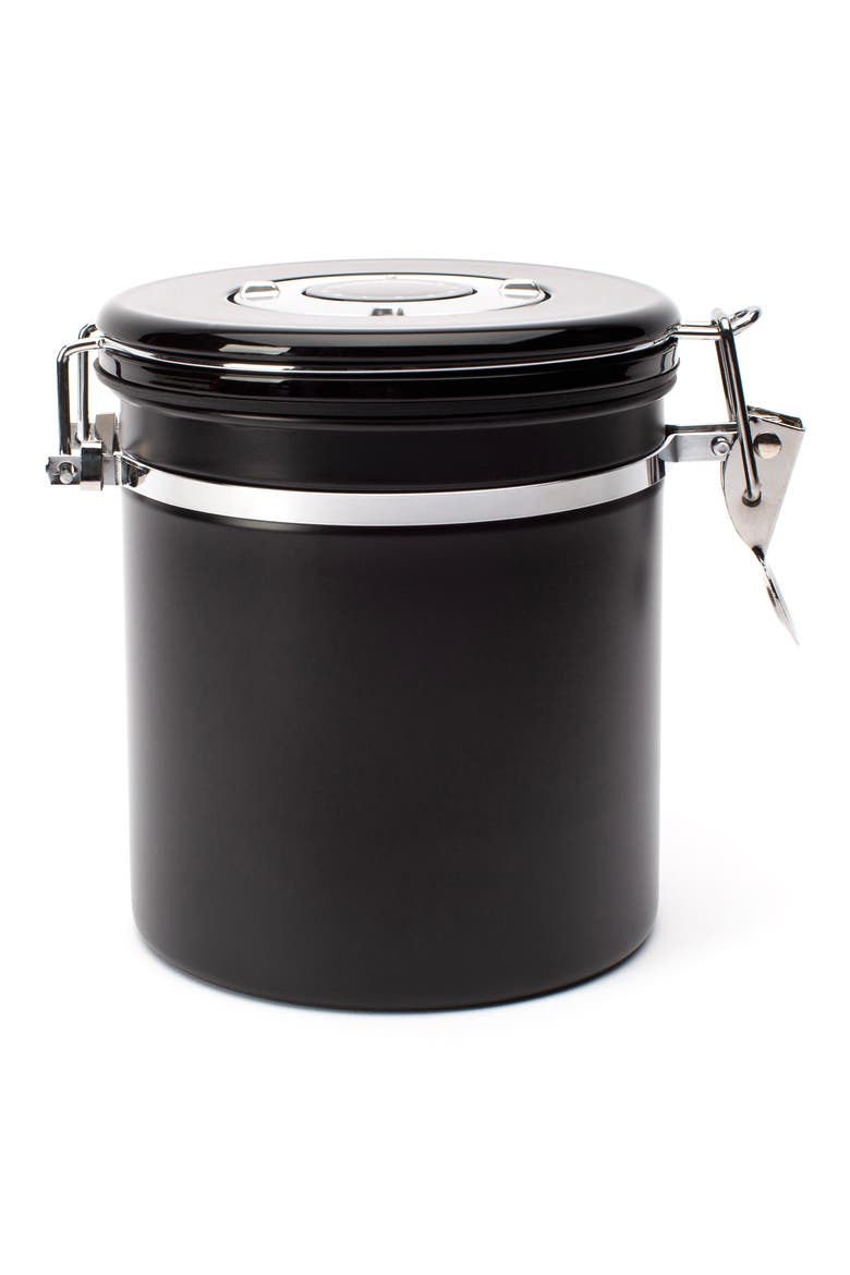 Large Coffee & Tea Canister, Main, color, BLACK