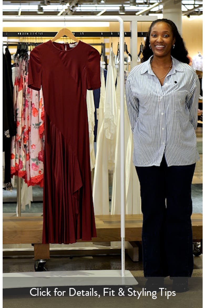 Araminta Mixed Media Midi Dress video