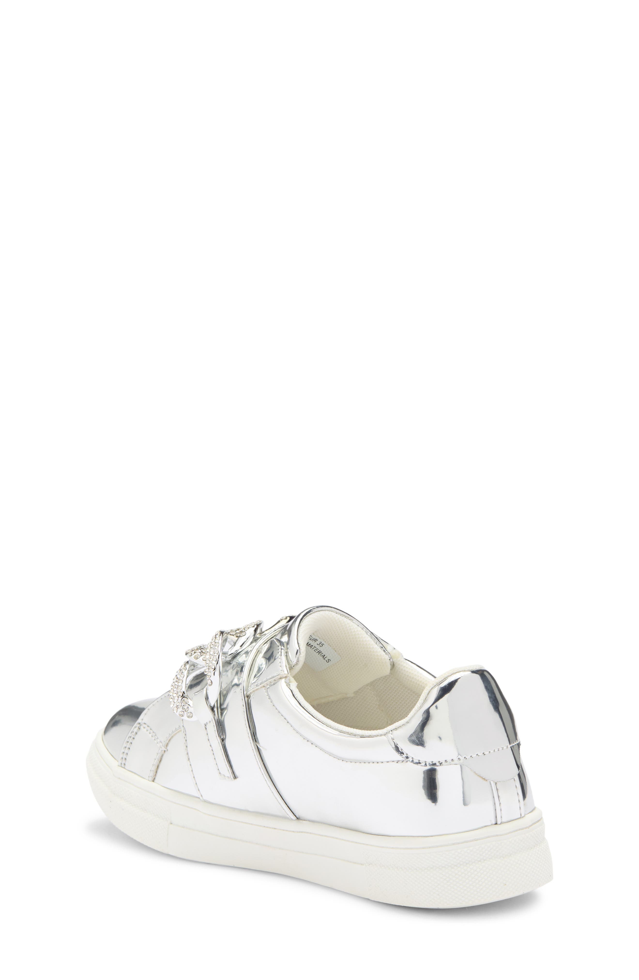 Nina Kids' Emaleigh Sneaker, Alternate, color, Silver
