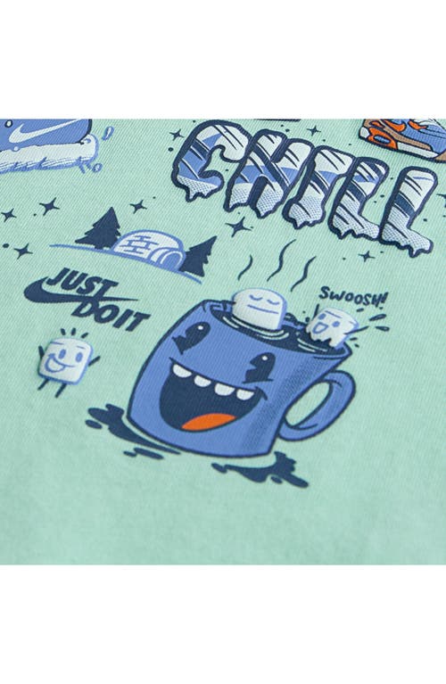 Nike Kids' Holiday Right Graphic T-shirt In Green