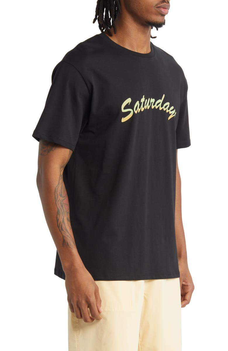 Saturdays NYC Horizon Script Graphic T-Shirt, Alternate, color,