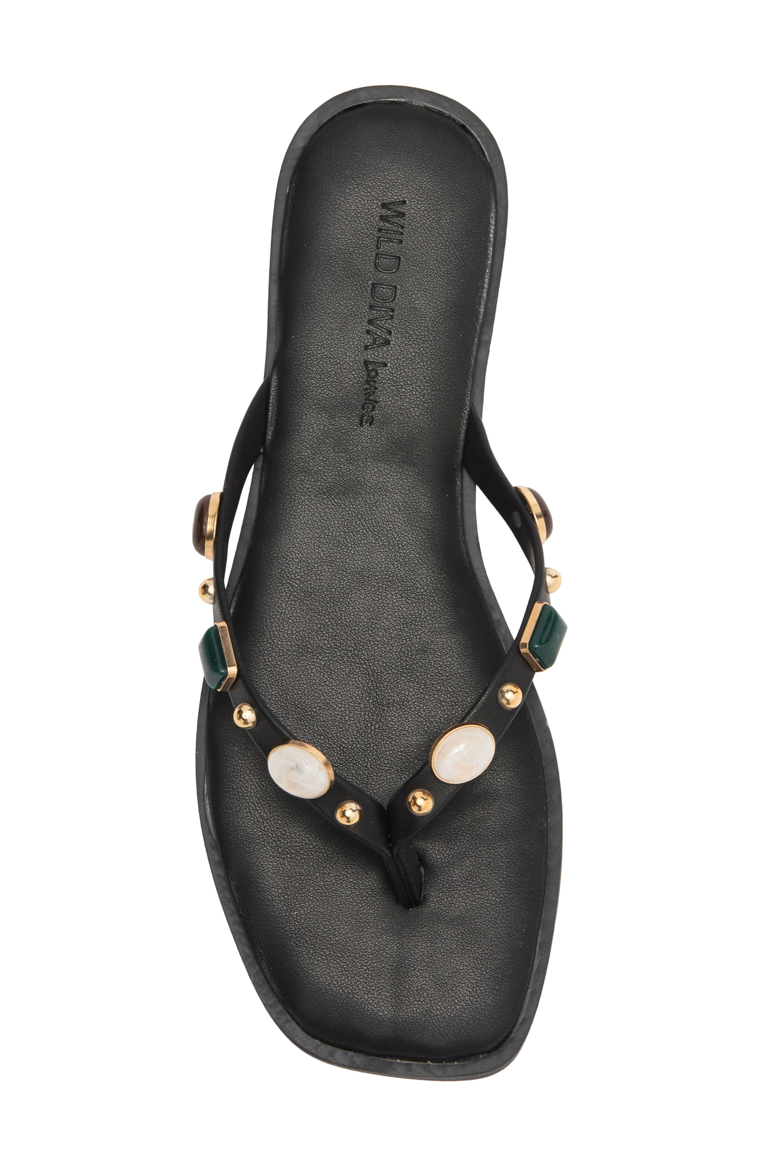 Cyra Flip Flop, Alternate, color, BLACK