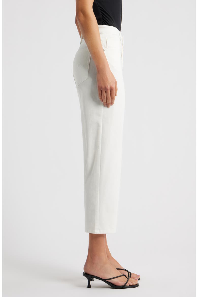 Dover Crop Straight Leg Jeans, Alternate, color, IVORY