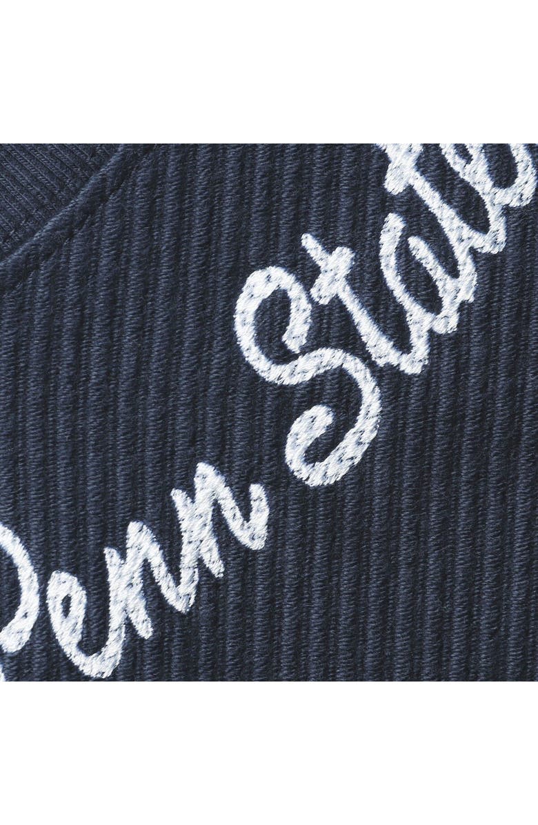 LEAGUE COLLEGIATE WEAR Women's League Collegiate Wear Navy Penn State Nittany Lions Corded Timber Cropped Pullover Sweatshirt, Alternate, color, 