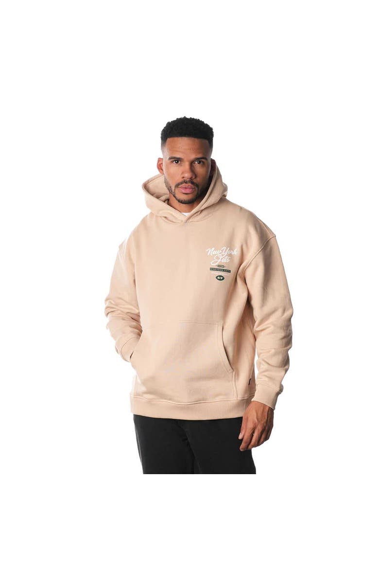 Unisex The Wild Collective Cream New York Jets Fleece Pullover Hoodie, Alternate, color, Cream
