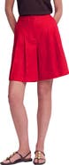 Boden Highbury Pleated Cotton Shorts