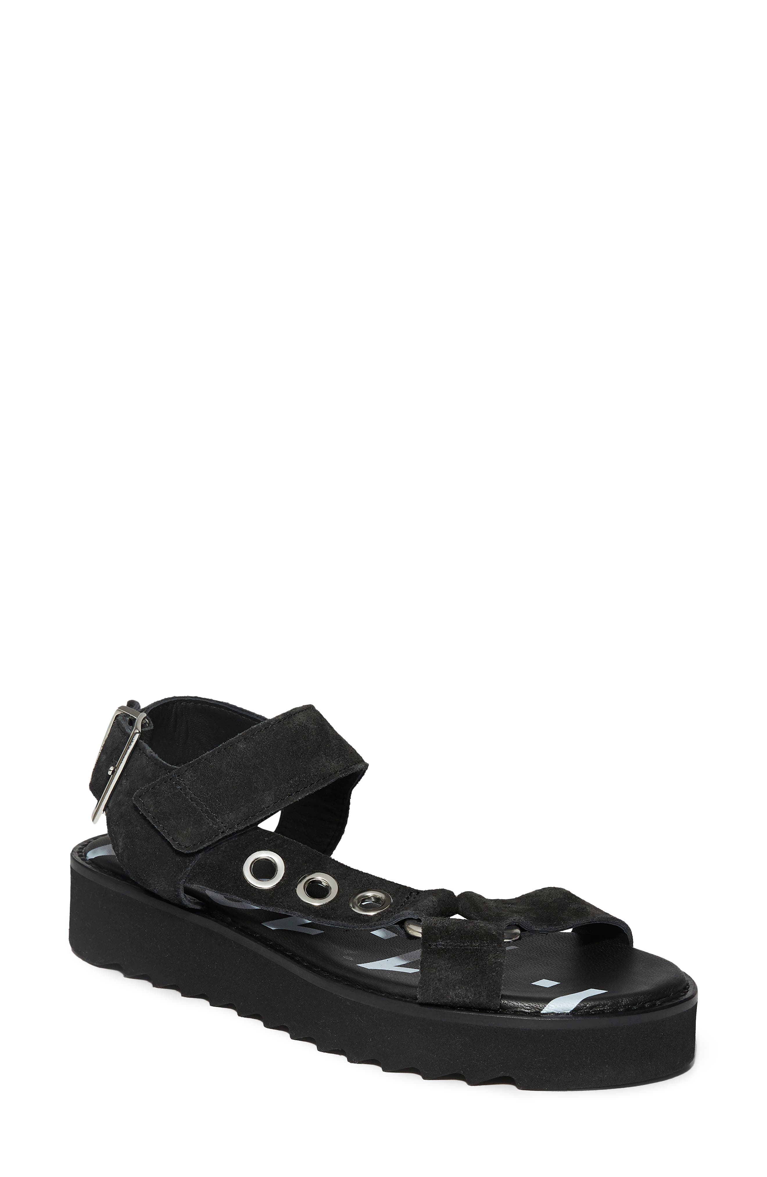 AllSaints Rhianne Platform Sandal, Main, color, 