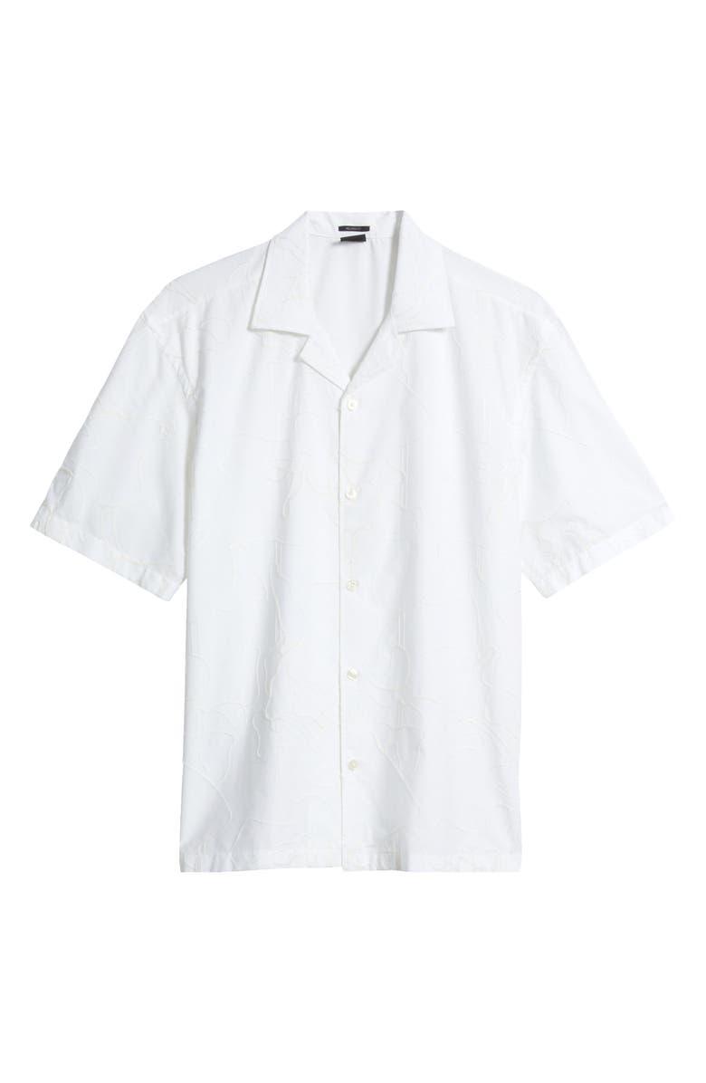 BOSS C-Lars Relaxed Fit Camp Shirt, Main, color, White
