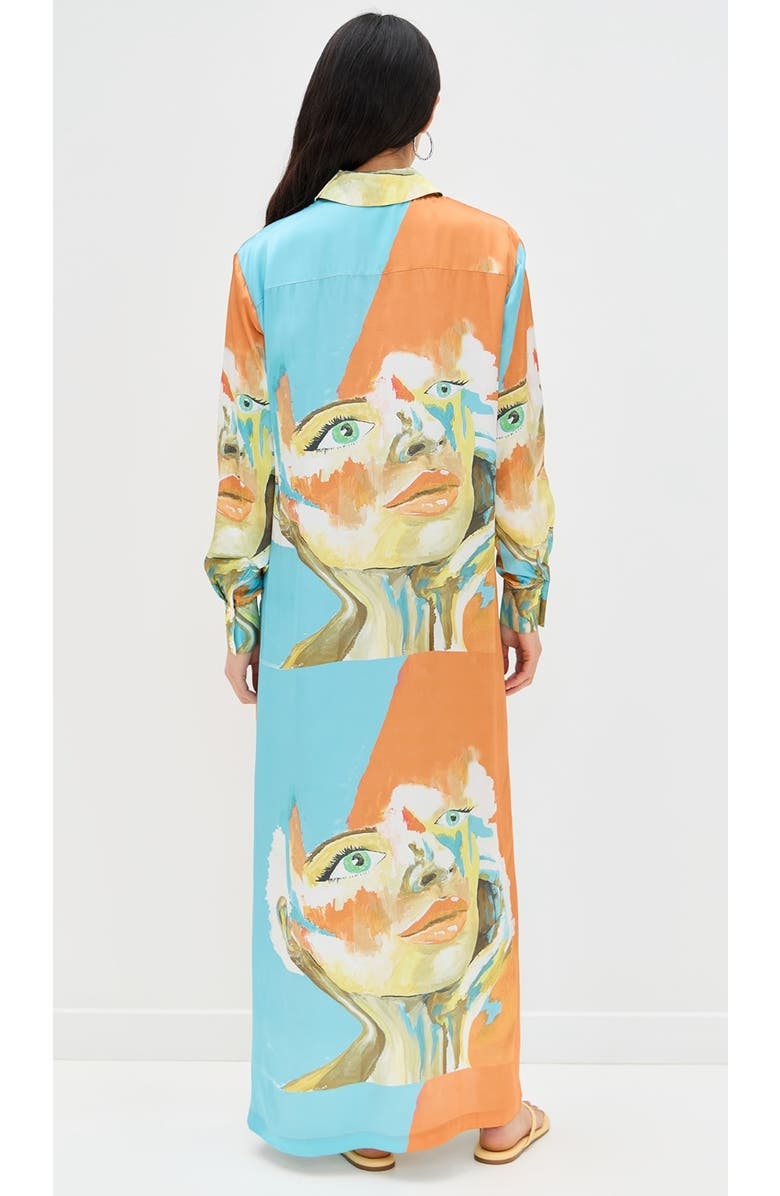 Dur Doux Kesi Maxi Shirt Dress, Alternate, color, Orange