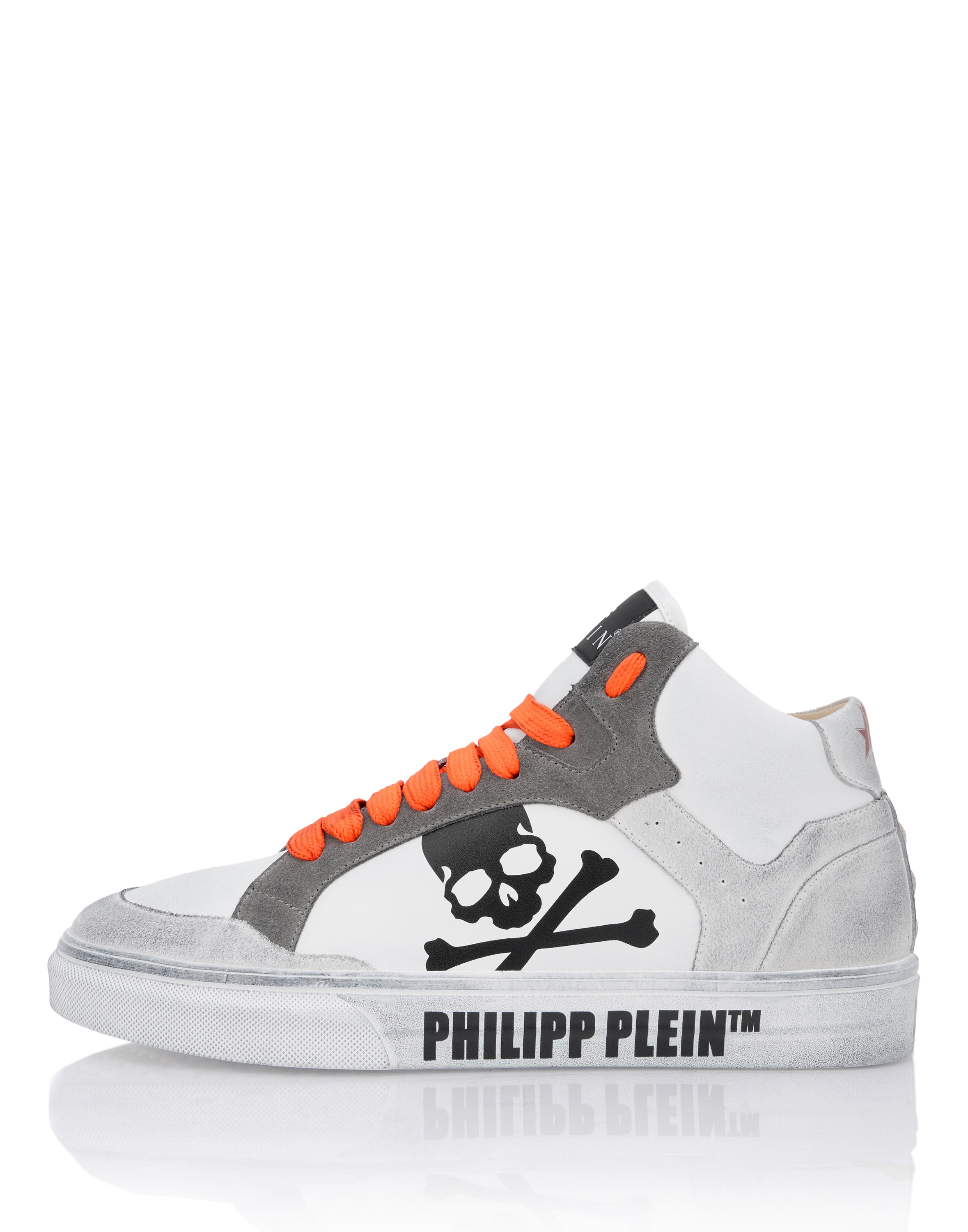 High Top Sneakers Retrokickz Unisex, Alternate, color, White/orangefluo