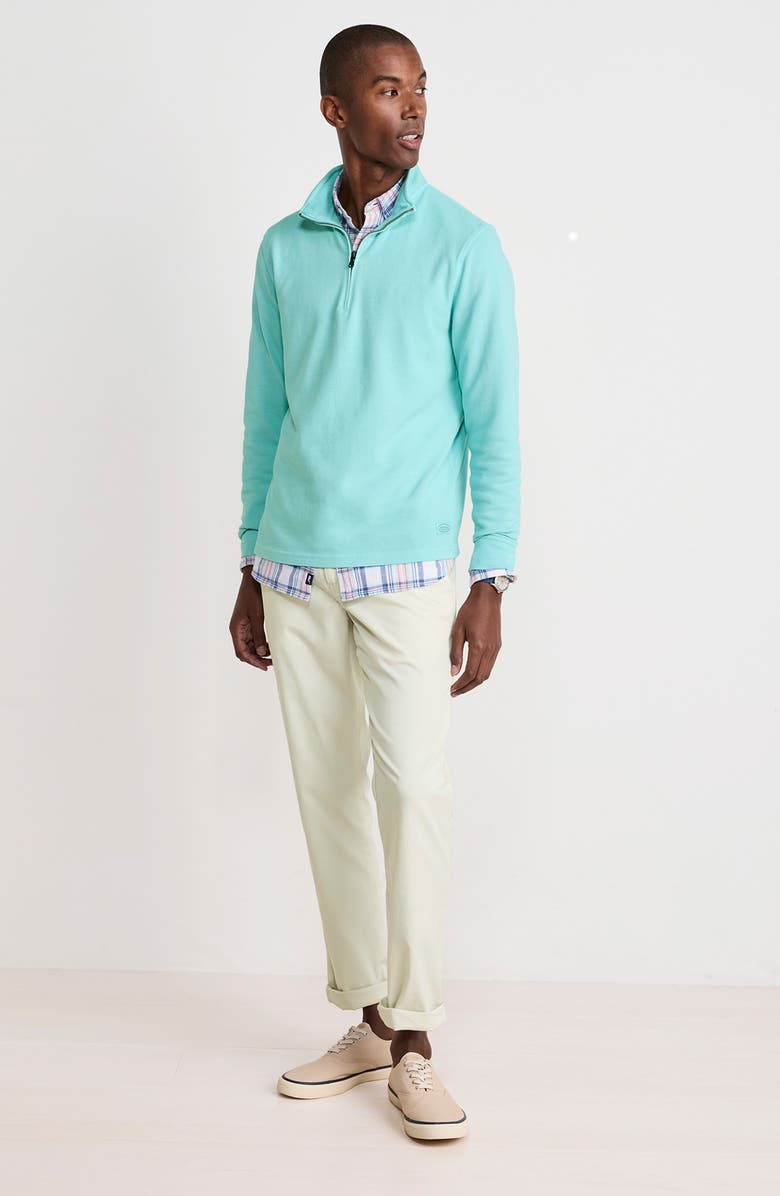 vineyard vines Coastline Quarter Zip Pullover, Alternate, color, Sea Splash