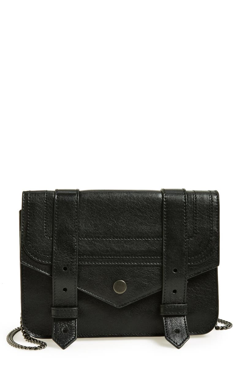 Proenza Schouler 'Large PS1' Leather Crossbody Wallet, Main, color,