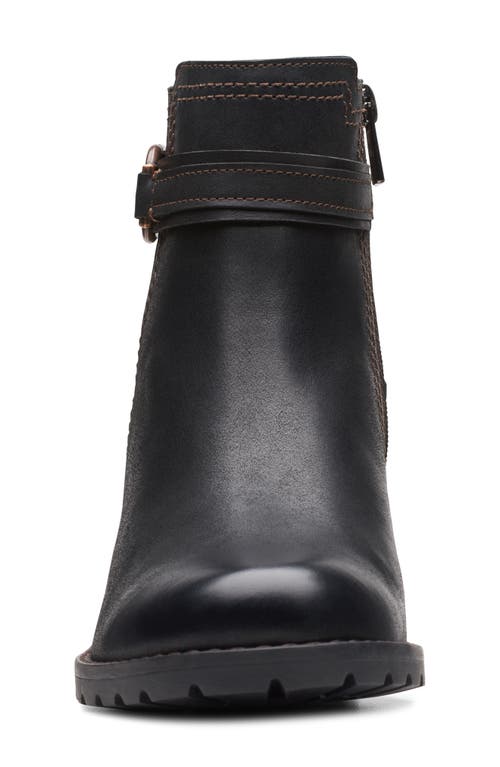 Clarks ® Leda Strap Bootie In Black