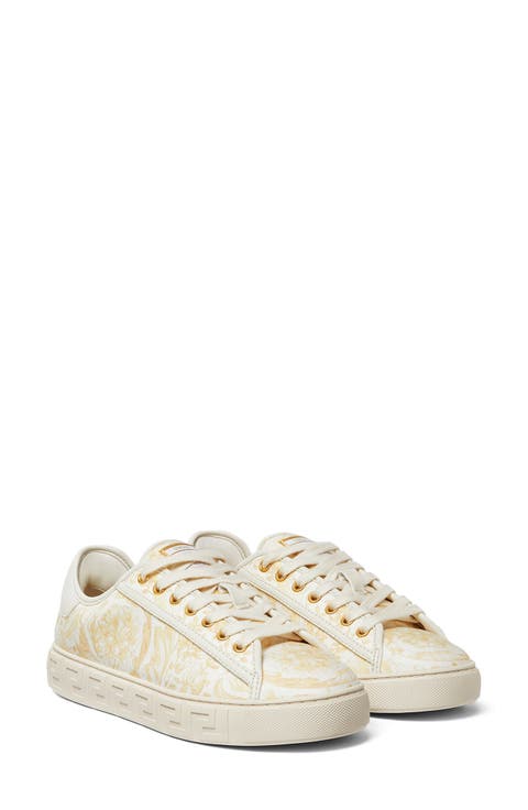 Barocco Jacquard Greca Low Top Sneaker (Women)