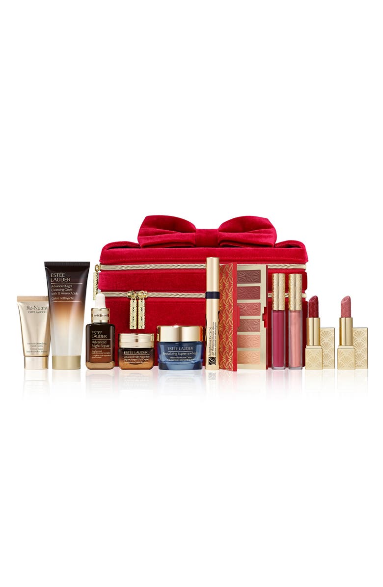 Estée Lauder Holiday Night Skin Care & Makeup Gift Set with Estée Lauder Purchase - $625 Value, Main, color, 