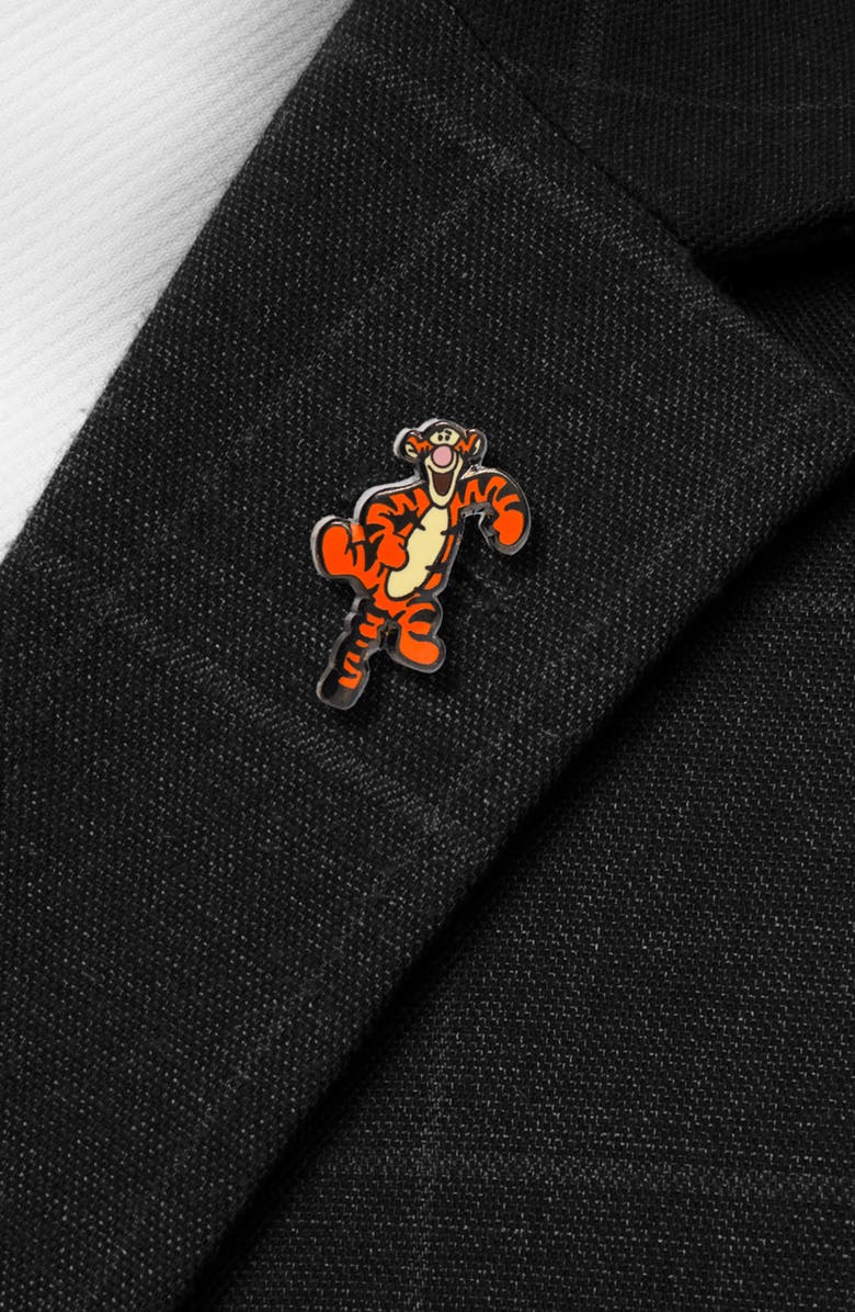 Cufflinks, Inc. Tigger Lapel Pin, Alternate, color, Orange