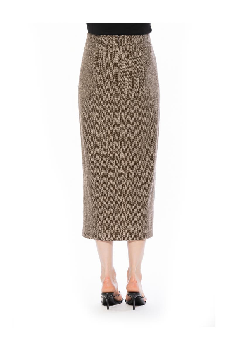 Alexia Admor Onyx Skirt, Alternate, color, Herringbone