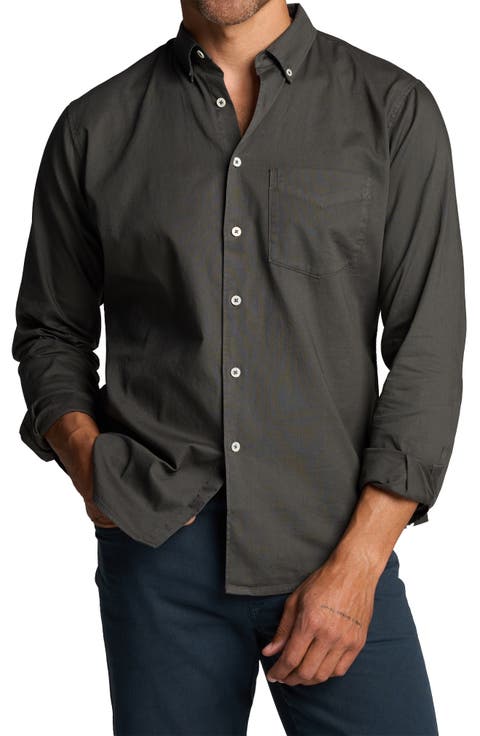 Henrick Cotton Oxford Button-Down Shirt