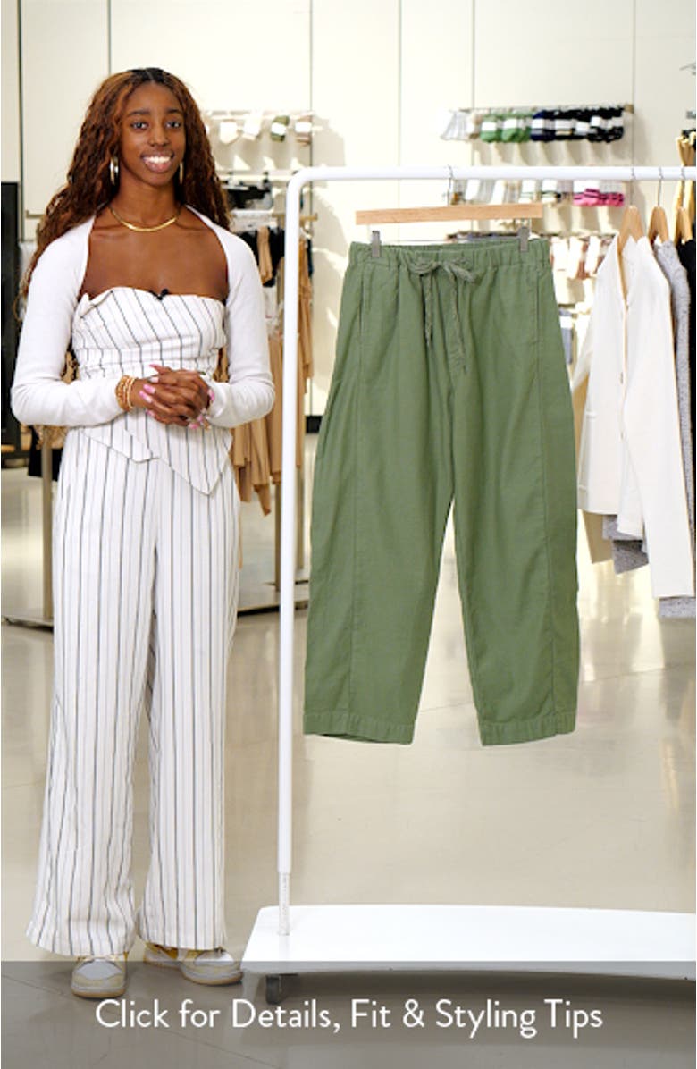 The Drawn Half Pipe Cotton Drawstring Pants