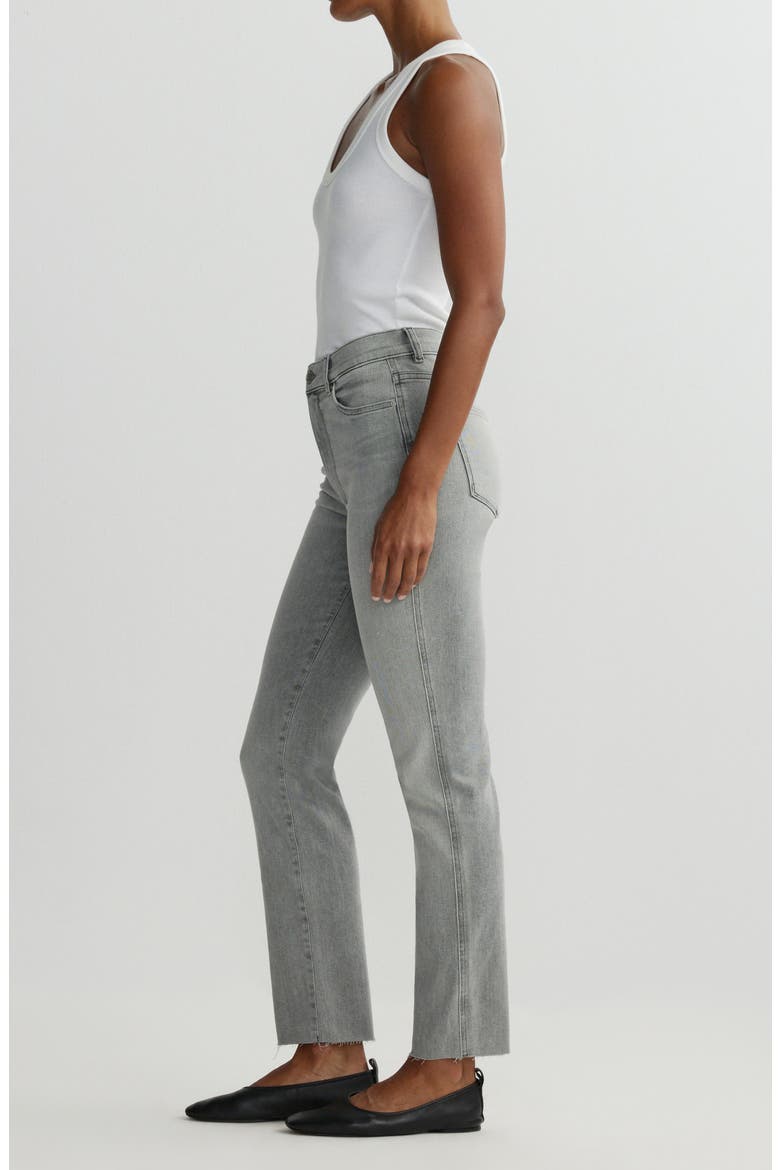 Halle Straight Instasculpt™ High Rise Jeans, Alternate, color, LIGHT SMOKE