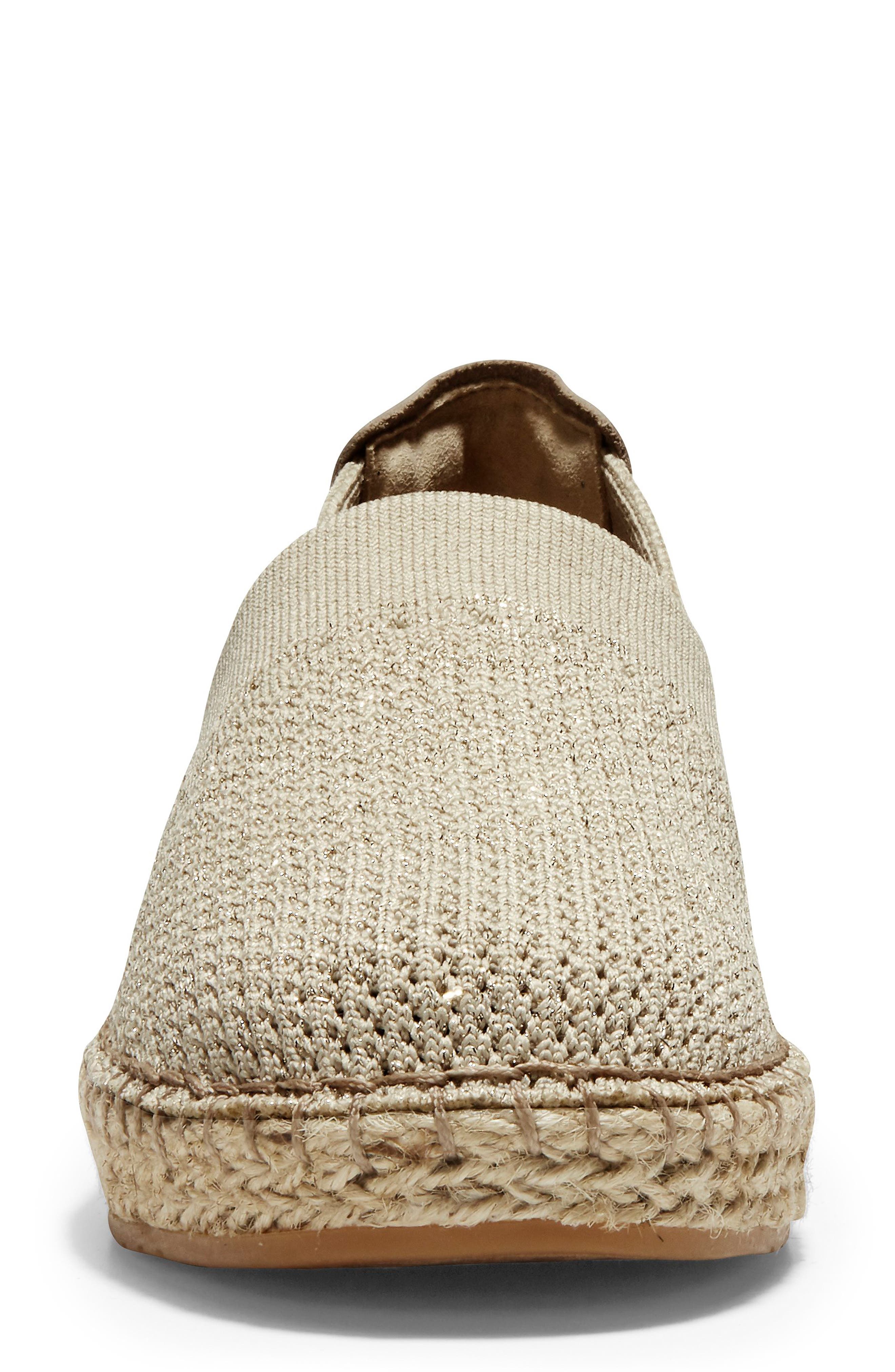 Cloudfeel Stitchlite Espadrille, Alternate, color, HAWTHORNE AND GOLD FABRIC