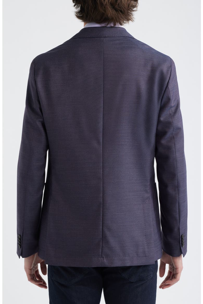 Hanry Slim Fit Textured Virgin Wool Sport Coat, Alternate, color, PURPLE / BLUE