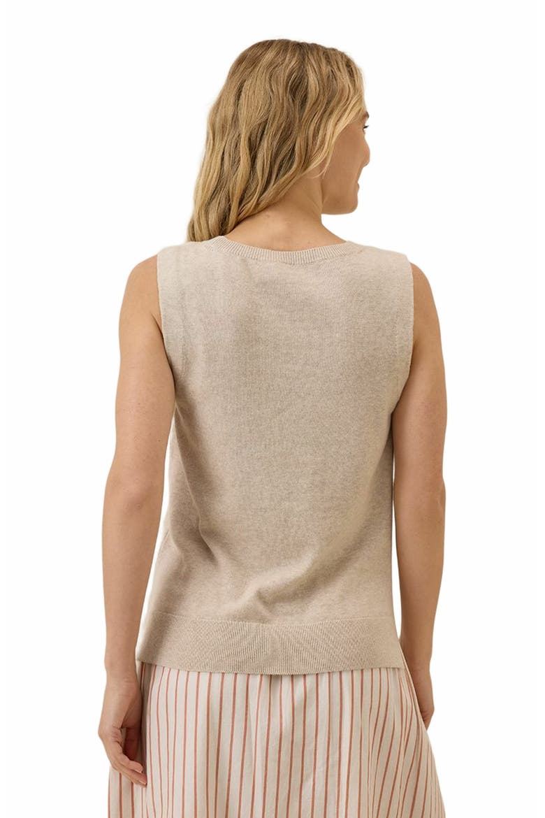 Organic Cotton Classic Fine Knit Shell, Alternate, color, Sandshell Heather