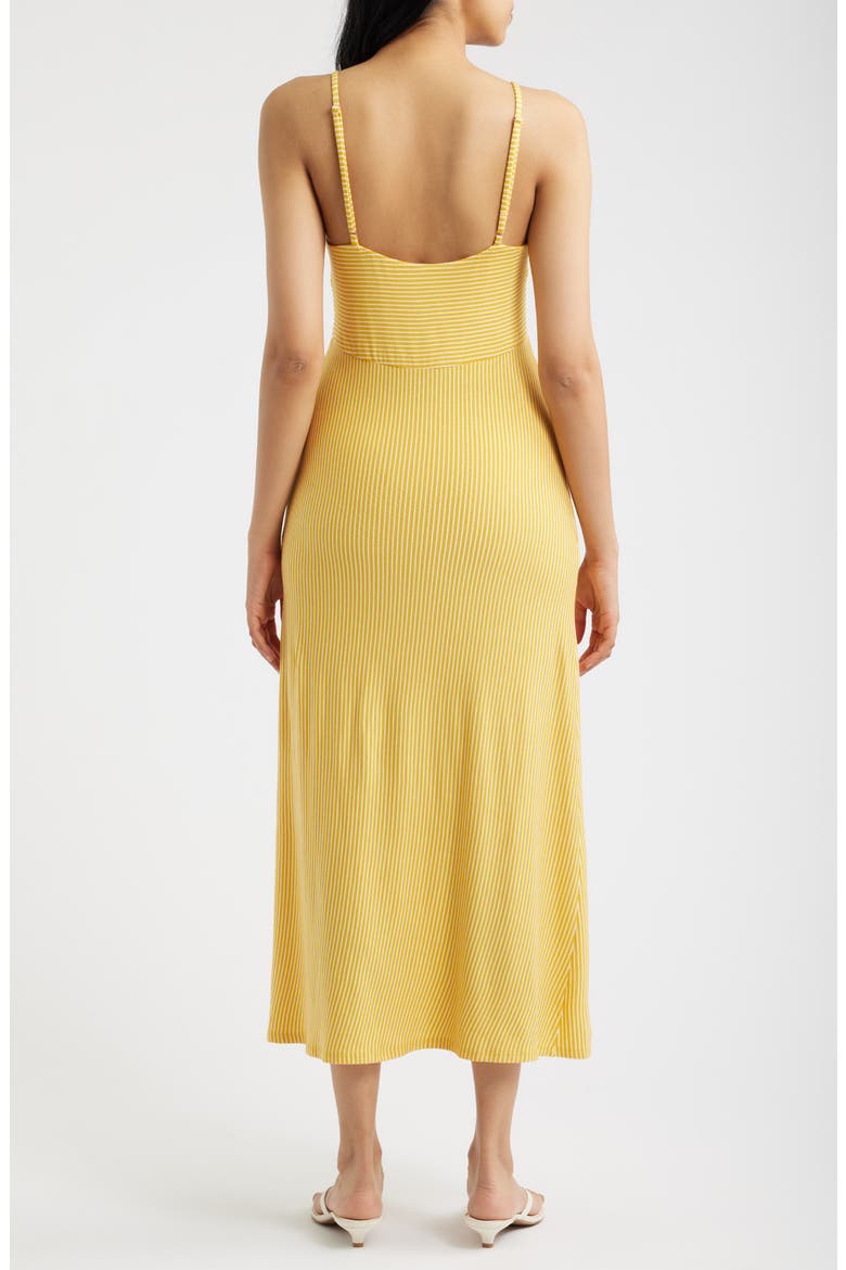Strappy Twist Midi Dress, Alternate, color, YELLOW