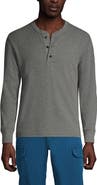 Lands' End Long Sleeve Thermal Waffle Henley