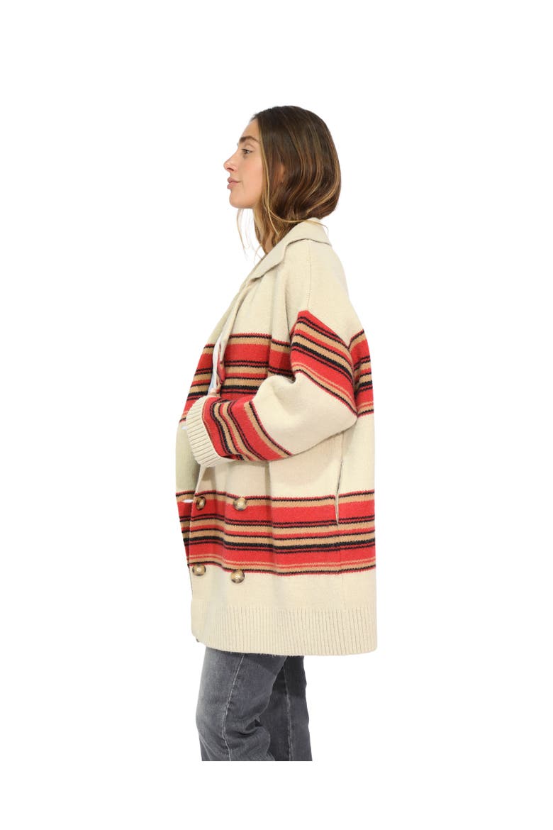 So Many Likes Oversized Knitted Cardi Coat, Alternate, color, Light Beige