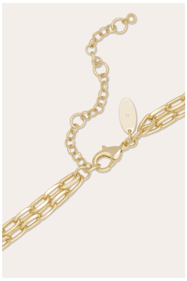 Azurra Layered Chain Necklace, Alternate, color, GOLD
