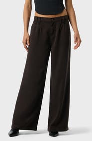 Hudson Jeans Jolene Pleated Mid Rise Trousers