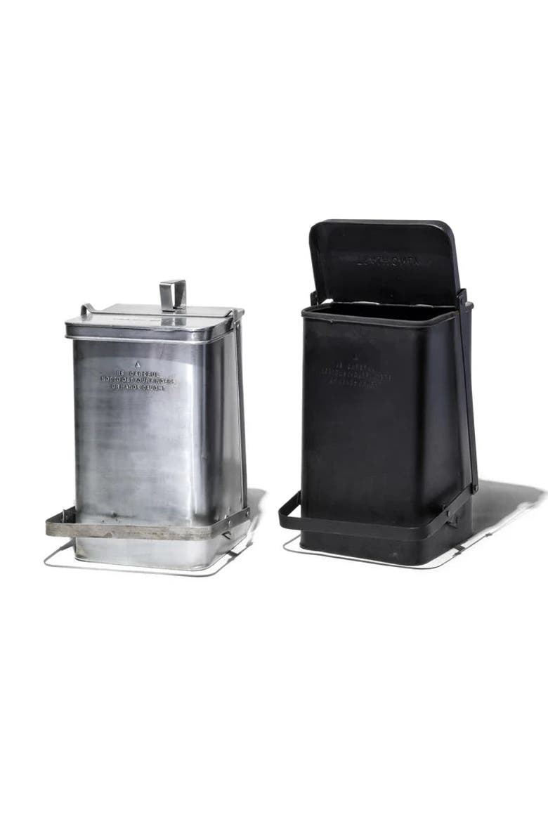 Step Trash Can, Alternate, color, Black