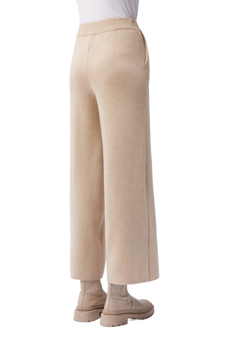 Cashmere Wide-Leg Pants, Alternate, color, beige