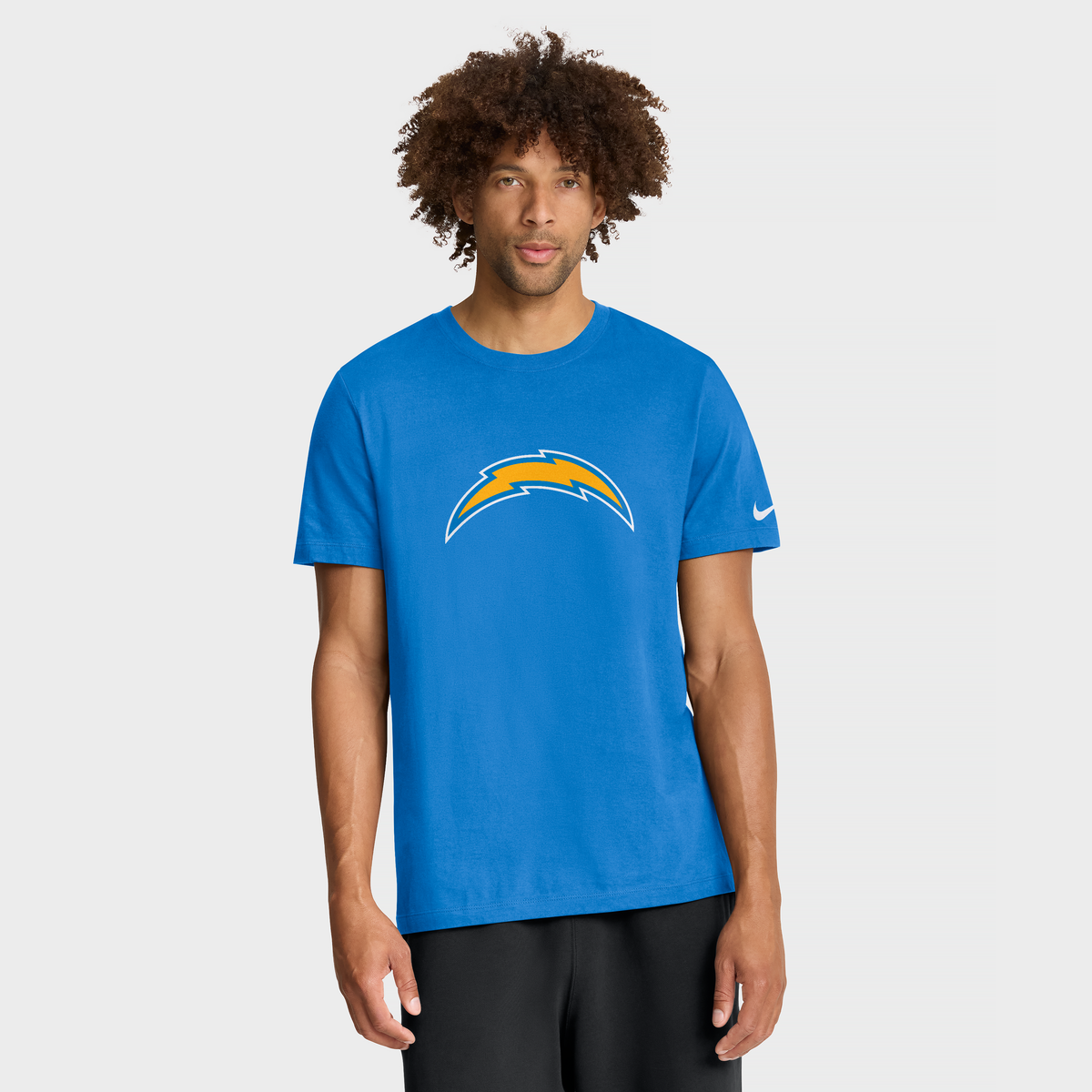 Nike Men's Nike Powder Blue Los Angeles Chargers Essential Logo T-Shirt ...